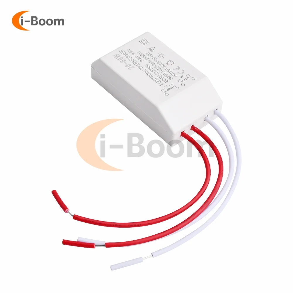 20-60W AC 220V to AC 12V Transformer Power Adapter Constant Current Driver for LED Halogen Lighting Luminaires