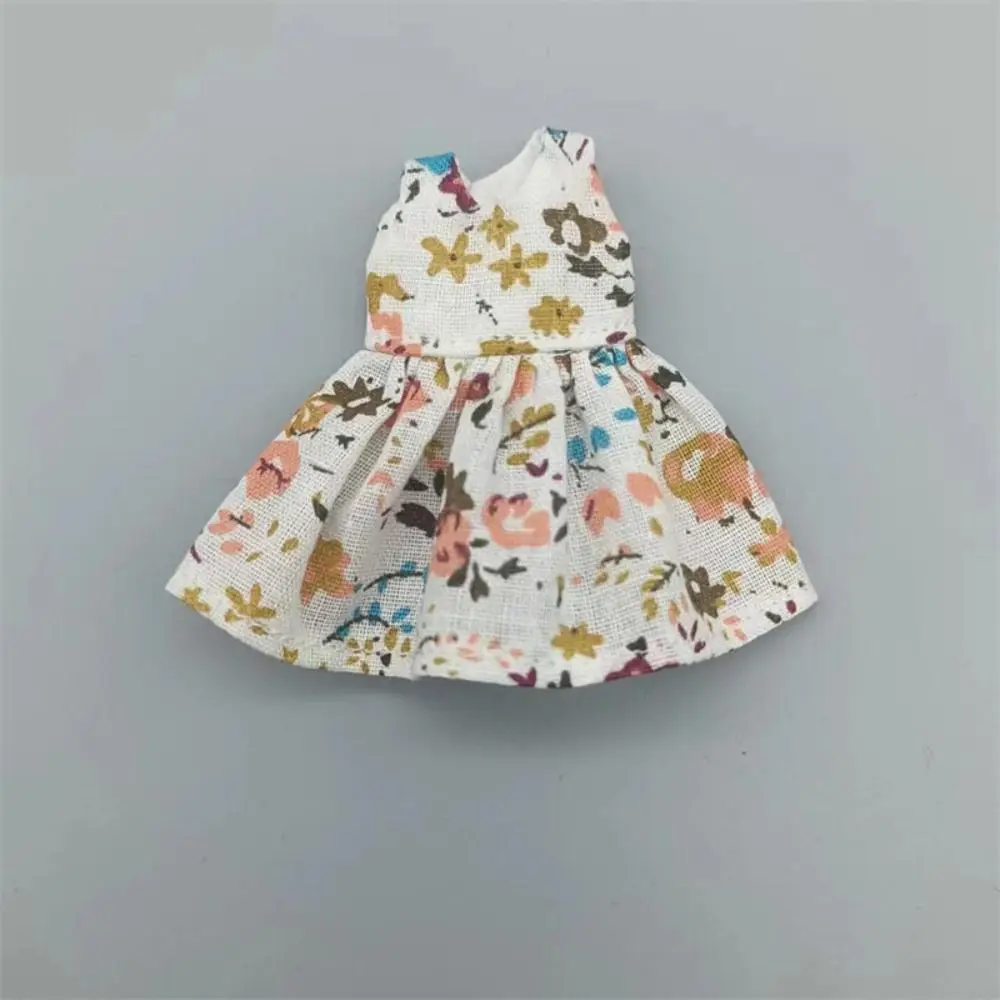 New Handmade Printed Dresses Accessories Fashion Dolls Outfits Dresses 11 Styles Dolls Tops For 1/11 OB11 Dolls/1/12 BJD