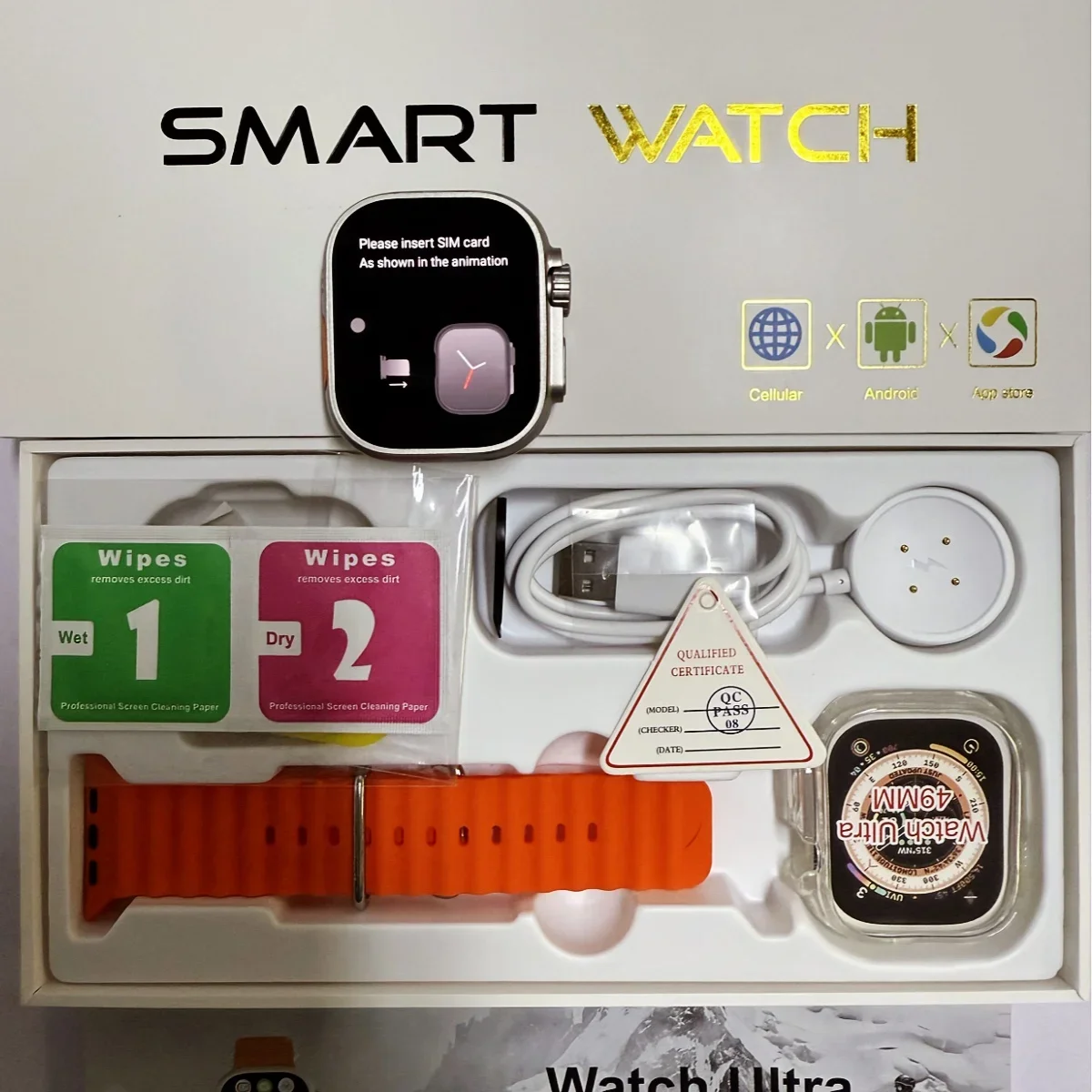 2025 ساعة ذكية DW100 جديدة S10 Ultra 3 أندرويد 10.0 180 °   كاميرا ضغط الدم الدوارة GPS WIFI 2.29 بوصة Amoled Smartwatch 256GB