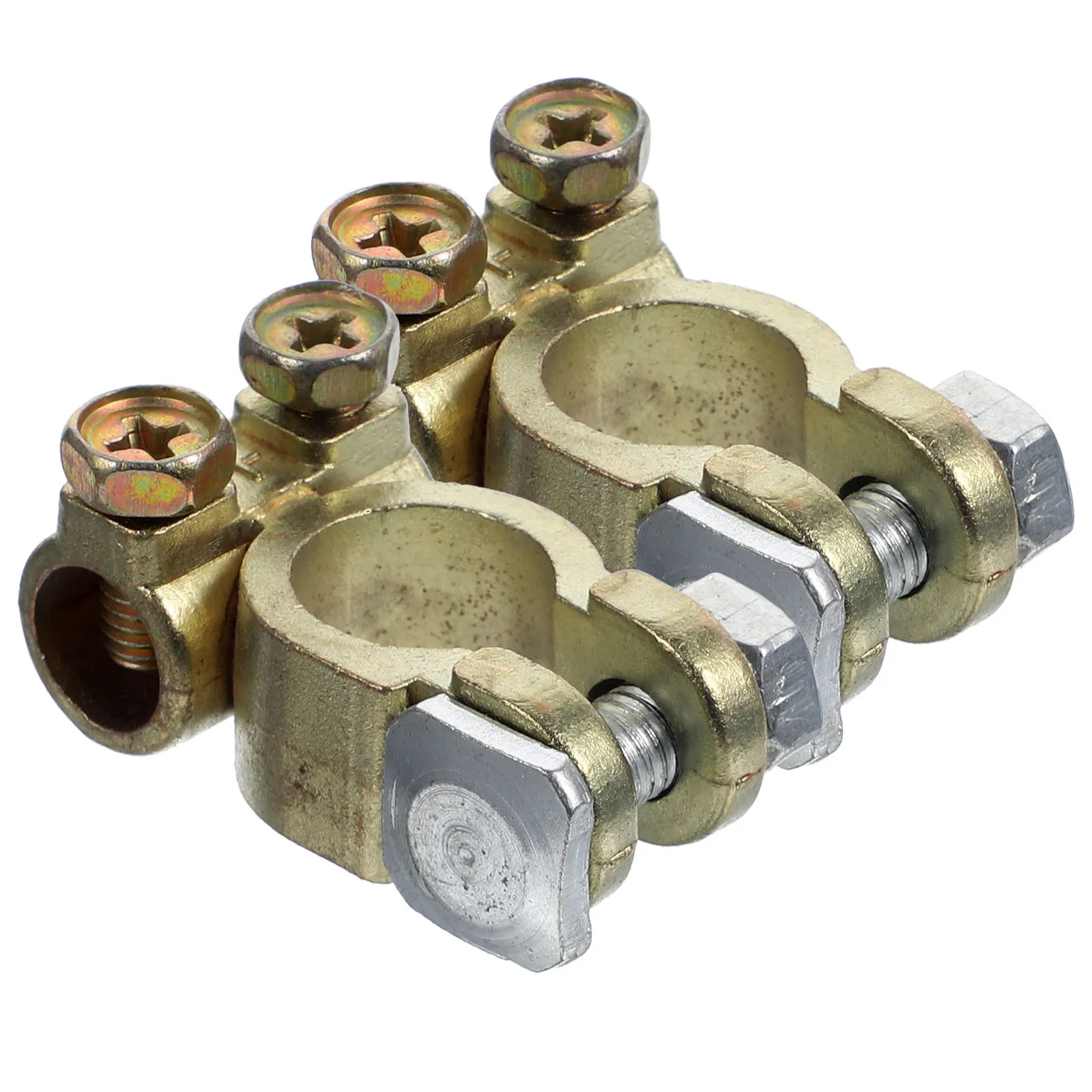 2pcs Car Clamp Terminal Connector Auto Terminal End Metal Corrosion Resistant Durable Fast Installation Portable