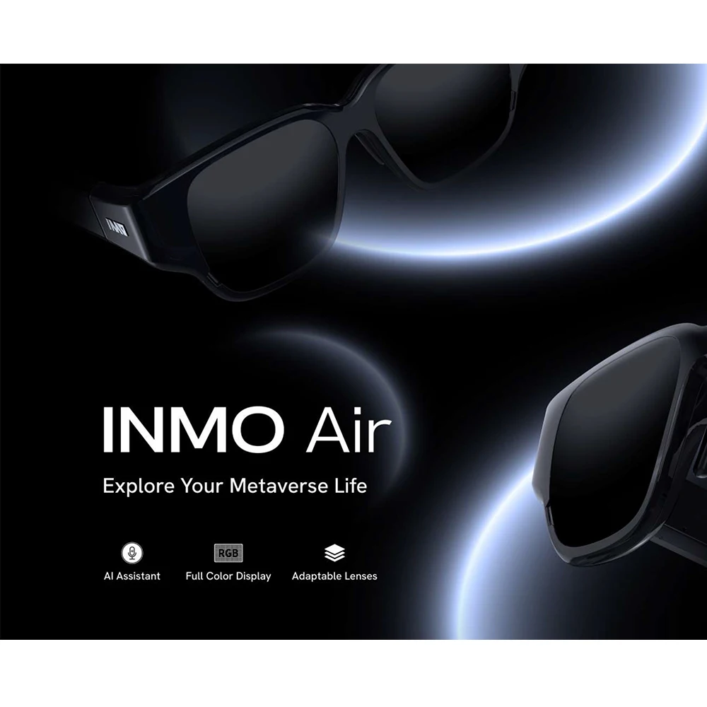 Inmo Air Draadloze Bril Alles In Één 3d Intelligente Bioscoop Stoom Vr Spel Projectie Sunglass Bluetooth-Compatibel Full Color