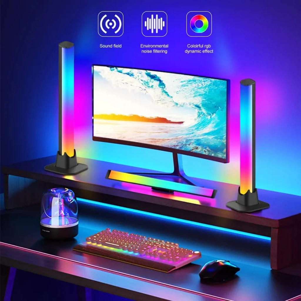 

Smart Gaming Light RGB LED Symphony Control USB Ambient With App Control Coloful Strip Desktop Lamp Dimming Gamer Decor Zigbee