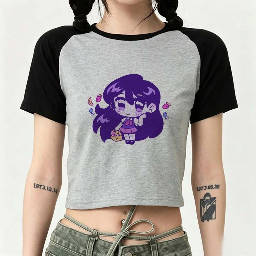 Omori crop top teen scene  japanese gothic harajuku tshirt kawaii alternative  jojifuku grunge y2k