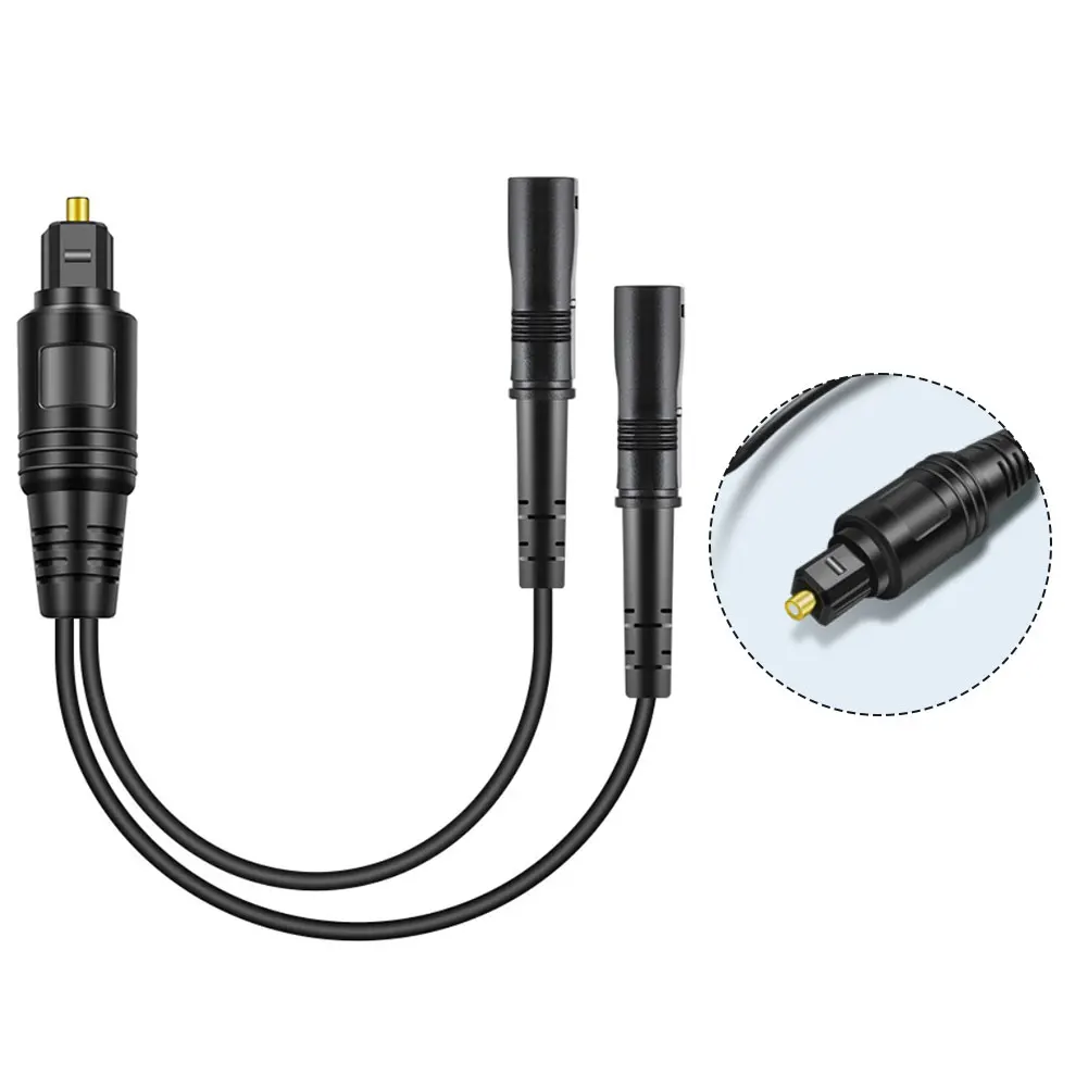 

Optical Audio Splitter Functionality Digital Optical Audio Cable Splitter 1 In 2 Out For TV Box Sound Bar Etc