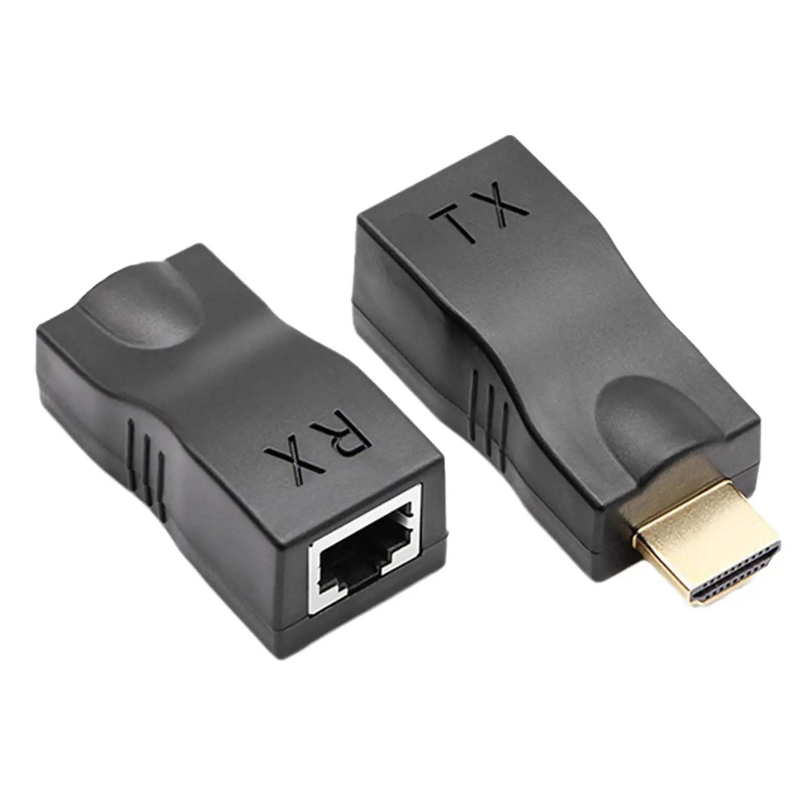 2pcs/set HDMI To RJ45 Ethernet Adapter 4K HDMI 1080P Signal Extender Up To 2.5Gbps 1080p For HDTV, STB, DVD A0M5