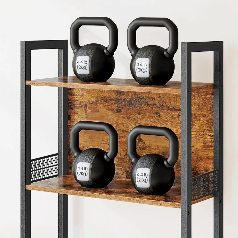Coffee room shelf Wrought iron storage rack Living room shelf Bar shelf