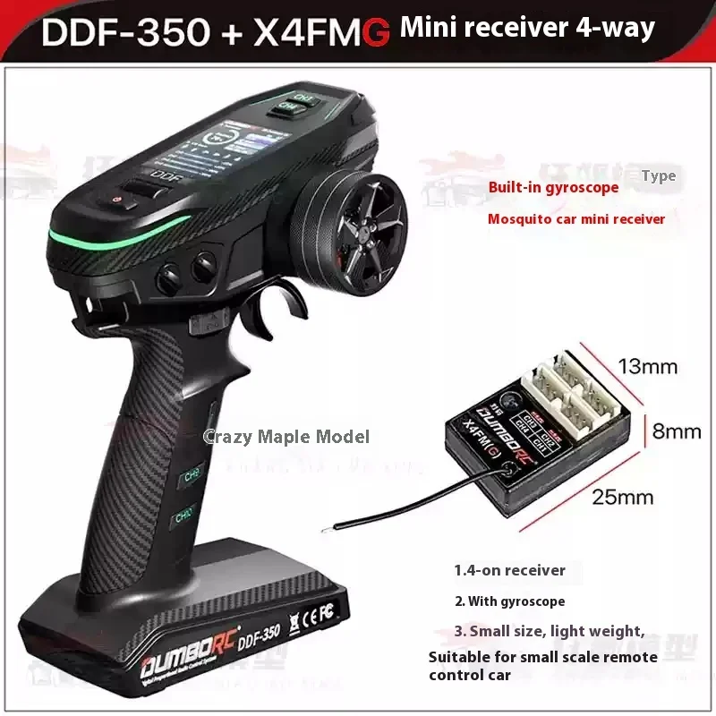 Dumbord X10 Ddf350 X10p Tien Kanaals Multifunctionele Professionele Hybride Differentieel Slot Zender Ontvanger