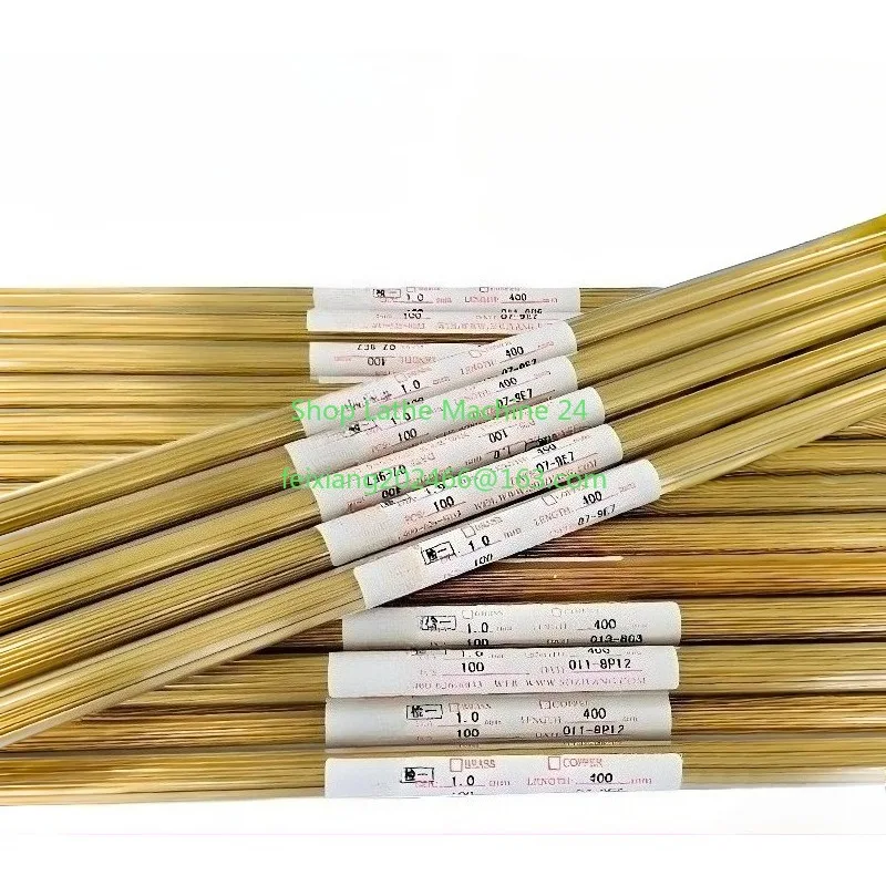 Brass Electrode Tube Single Hole 0.3/0.4/0.5/0.6/0.8/1.0/1.2/1.5/2.0/2.5/3.0*400mm for EDM
