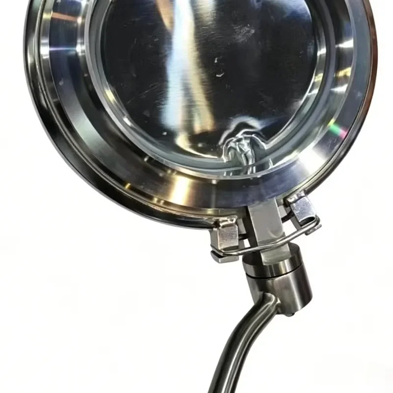 DN250 Tri Clamp Sanitary Manual Powder Butterfly Valve 304 Stainless Steel Mirror Polish Dry Granule Material Discharge Valve