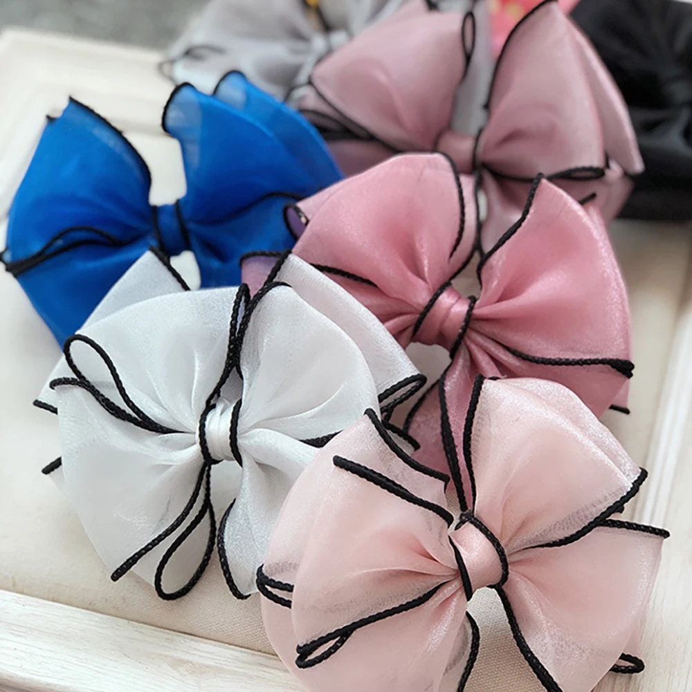 Chainho,Gauze Ribbon,Solid Color,Double Layer,DIY Handmade Bow Tie Materials,Width:55mm,Lenght:3 Specification,SD19