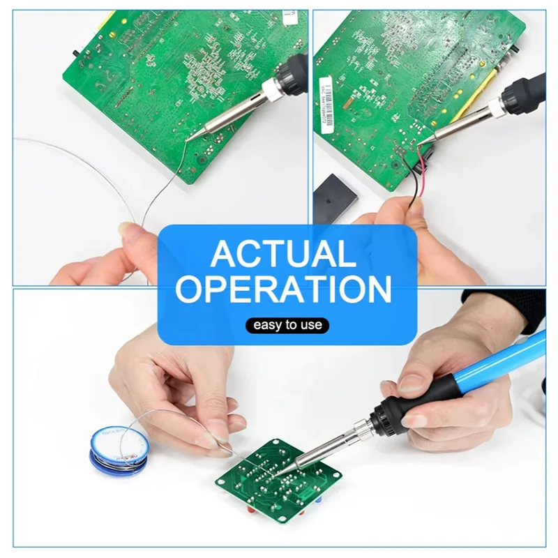 

BYBS-паяльник, нагревательный набор, инструмент, набор паяльных сварочных утюгов 60 Вт, 2200 В с железными наконечниками и нагревательным набором, вилка европейского стандарта