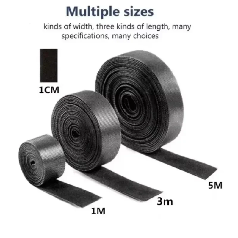Reusable Fastening Tape Cable Ties, Multi-Purpose Cord Organizer, Computer And TV Wire Storage, Data Cable Management Tie