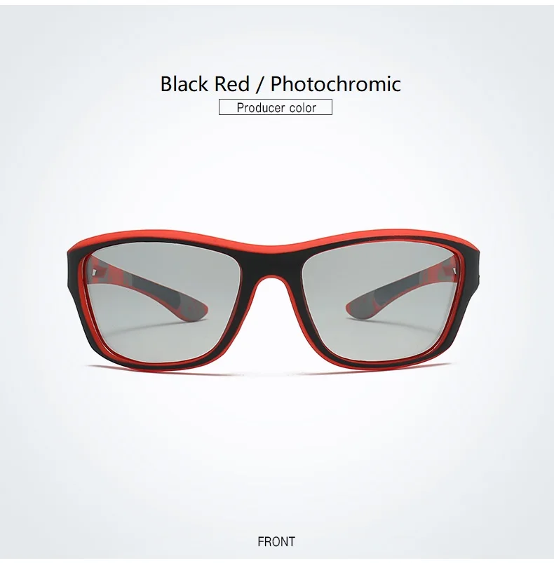 Photochrome Polarisierte Sport Vintage Sonnenbrille Männer Frauen Angeln Radfahren Fahren Bergsteigen Sport Retro Sonnenbrille UV400 – Detail 14