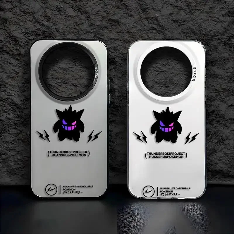 

3D Anime Cartoon Cute P-Pokemon Gengar Phone Case for Huawei Mate 30 40 50 60 70 Pro Plus Pura70 P-Pokemon Cool shockproof Cover