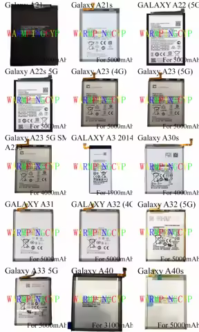 Battery For SAMSUNG Galaxy A21s A22s 5G SM-A233D 4G SM-A215U SM-A245 A30s 2014 2016 2017 A3100 A3200 SM-A336E A34 A405F SM-A215W
