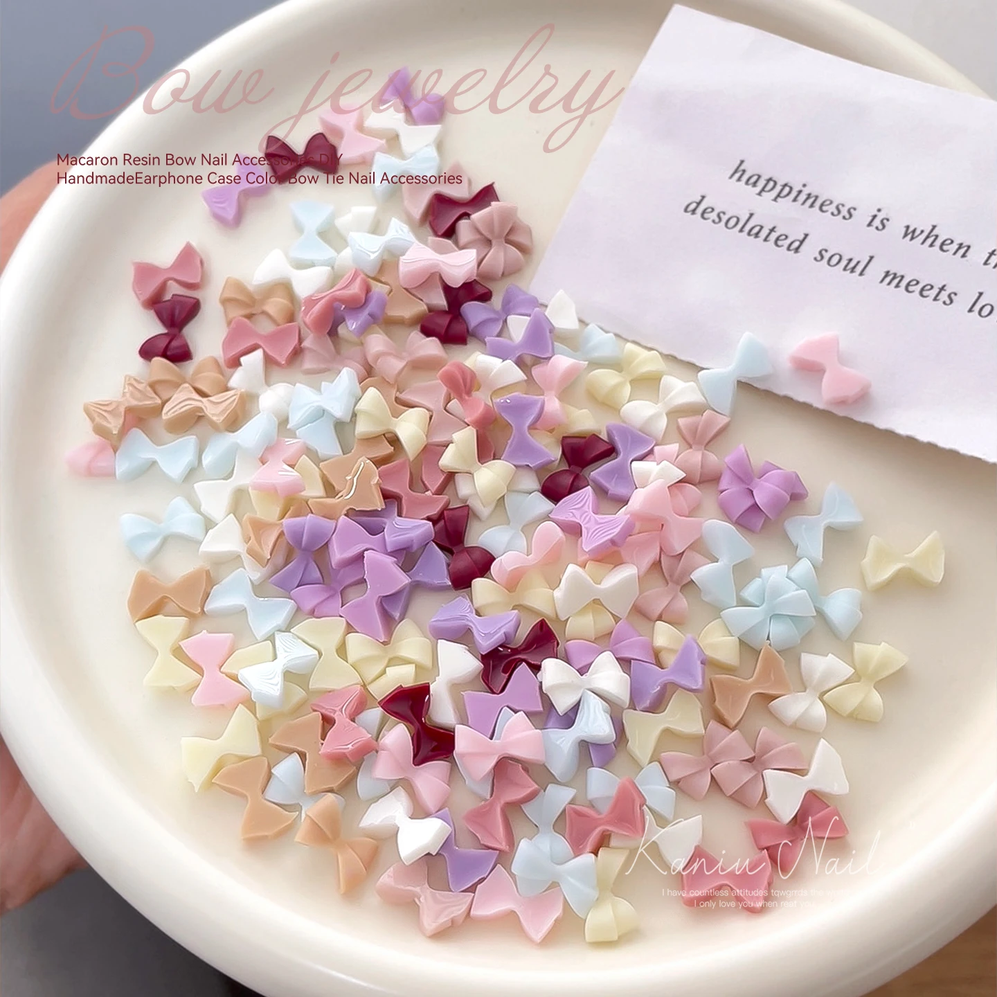 100/200PCS 7*10mm Mini Bogen 3D Charms Farbverlauf Für Schmuck Machen DIY Armbänder Ohrringe nagel Halskette Zubehör
