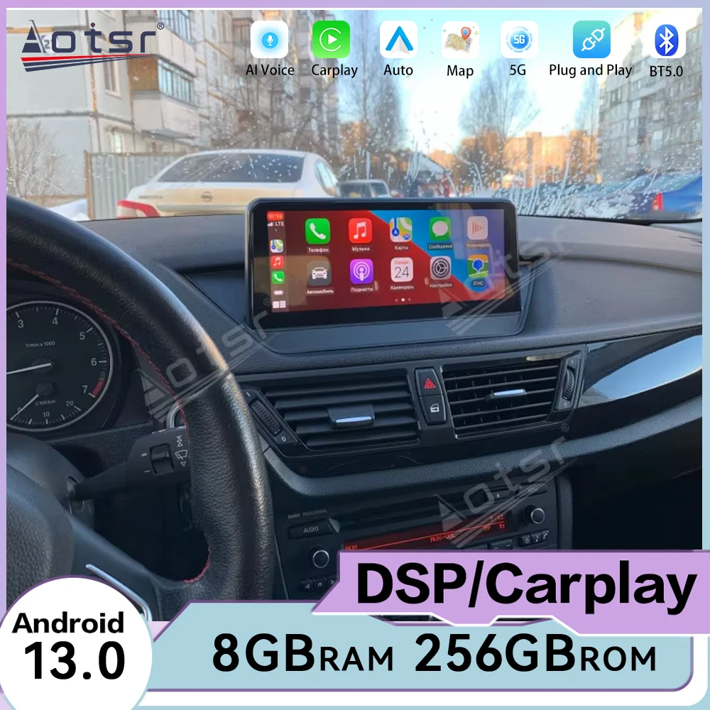 8+256GB Carplay Multimedia Android 12 Player For BMW X1 E84 2009 2010 2011 2012 2013 2014 2015 GPS Navi Stereo Radio Head Unit