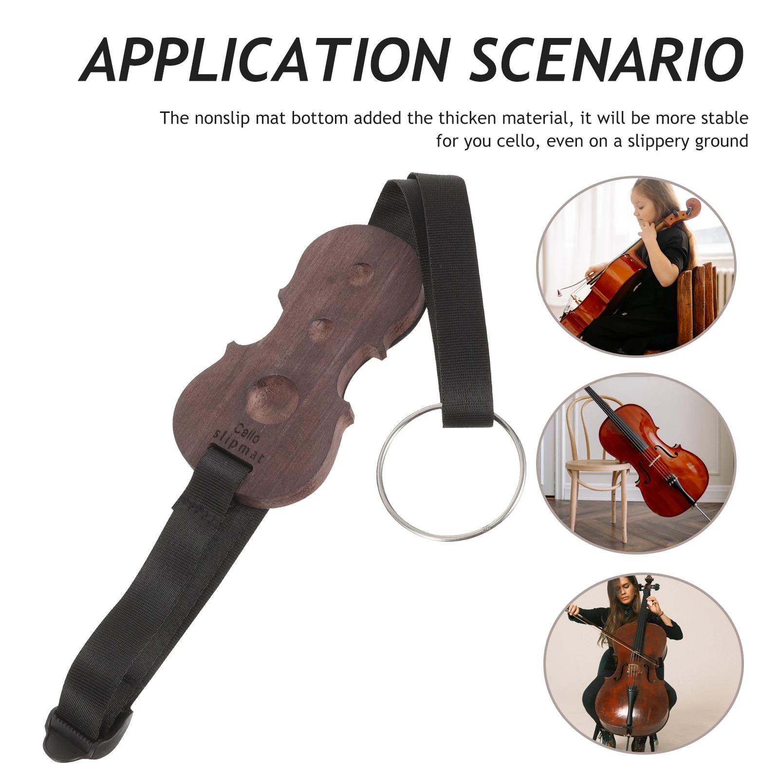 

Anti-slip Mat for Cello Endpin Rest Holder End- Stopper Floor Protector Accessories Antiskid Pads Adjustable