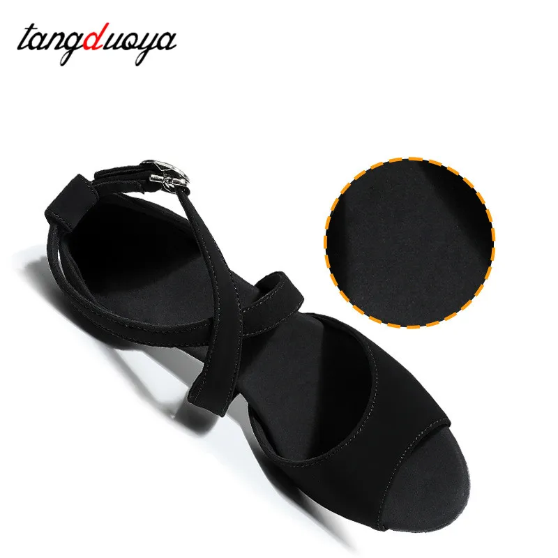 ladies ballroom party latin dance shoes Salsa Tango Black Girls High Heel Summer Sandals Indoor/Outdoor Women\'s Dancing Shoes