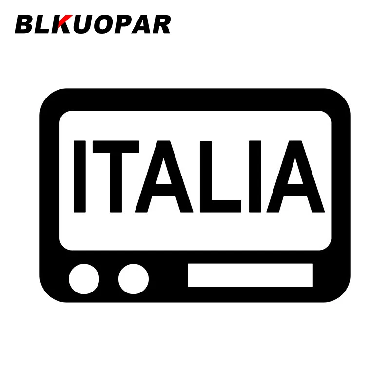 

BLKUOPAR Italia Car Sticker Fashionable Creative Personality Sunscreen Decoration Funny Occlusion Scratch Car Door Protector
