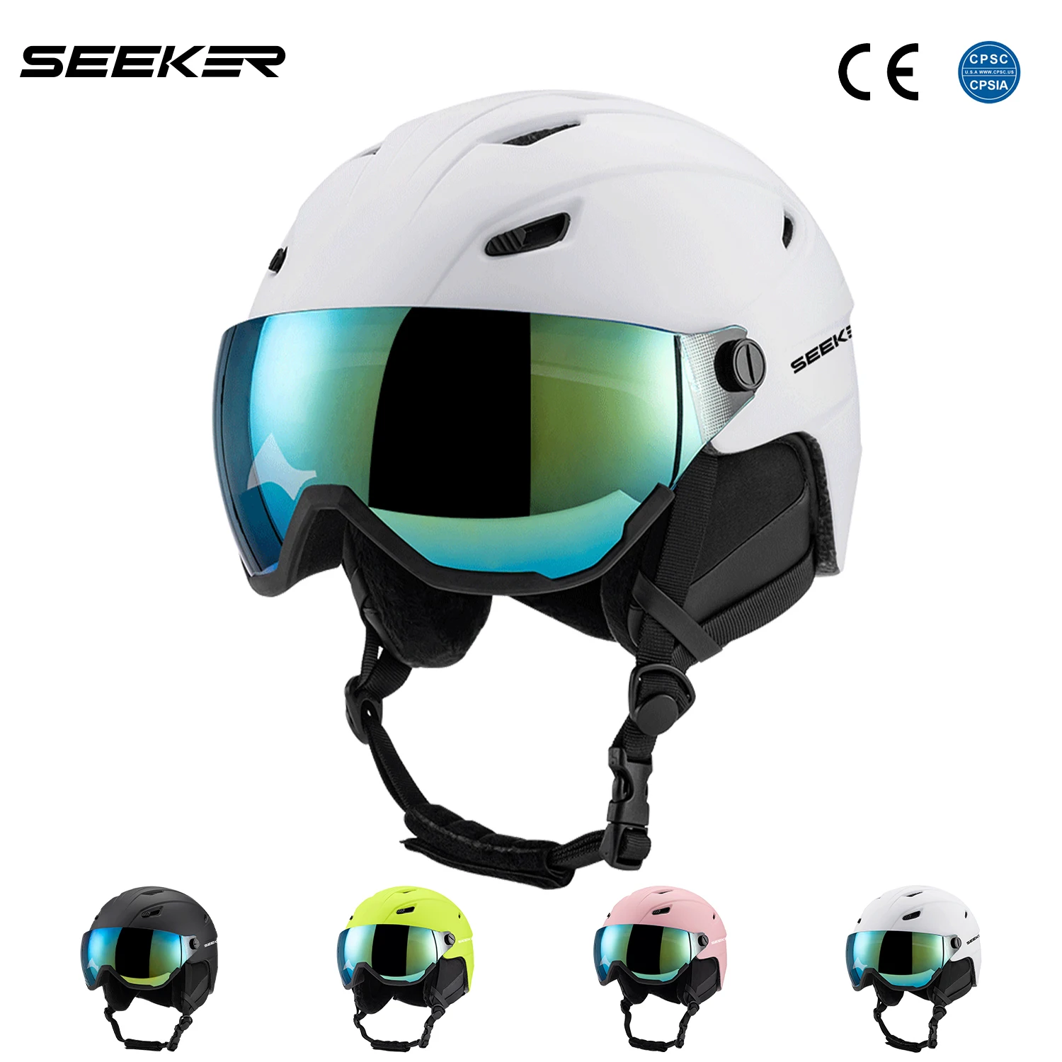 seeker-ski-helmet-and-snow-goggles-one-piece-lightweight-impact-resistant-snowboard-snowmobile-skateboard-outdoor-sports-helmet