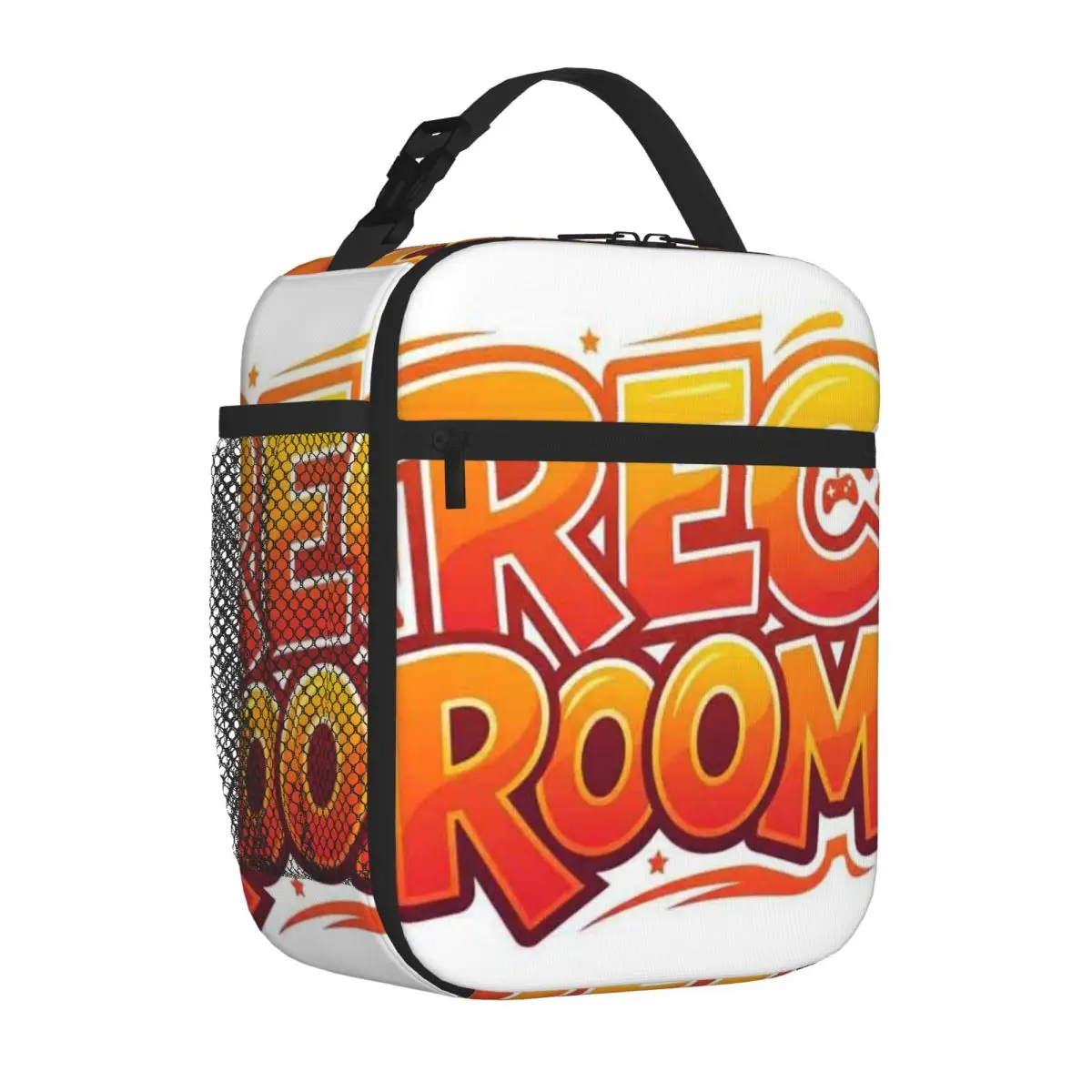 Bestselling Classy Rec Room T-Shirt Embossed Neoprene Lunch Bag School Break Time Lunch Handbag