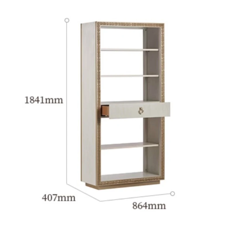 

Американский резной книжный шкаф из цельного дерева, французский свет, роскошная витрина, обеденный боковой декоративный шкафчик