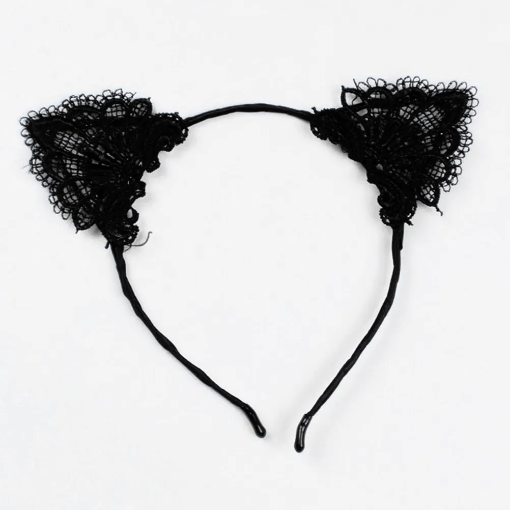 

One Size Cat Ears Hairband Fashion Headband for Christmas Halloween Cosplay Party Masquerade Costume Accessory Cute
