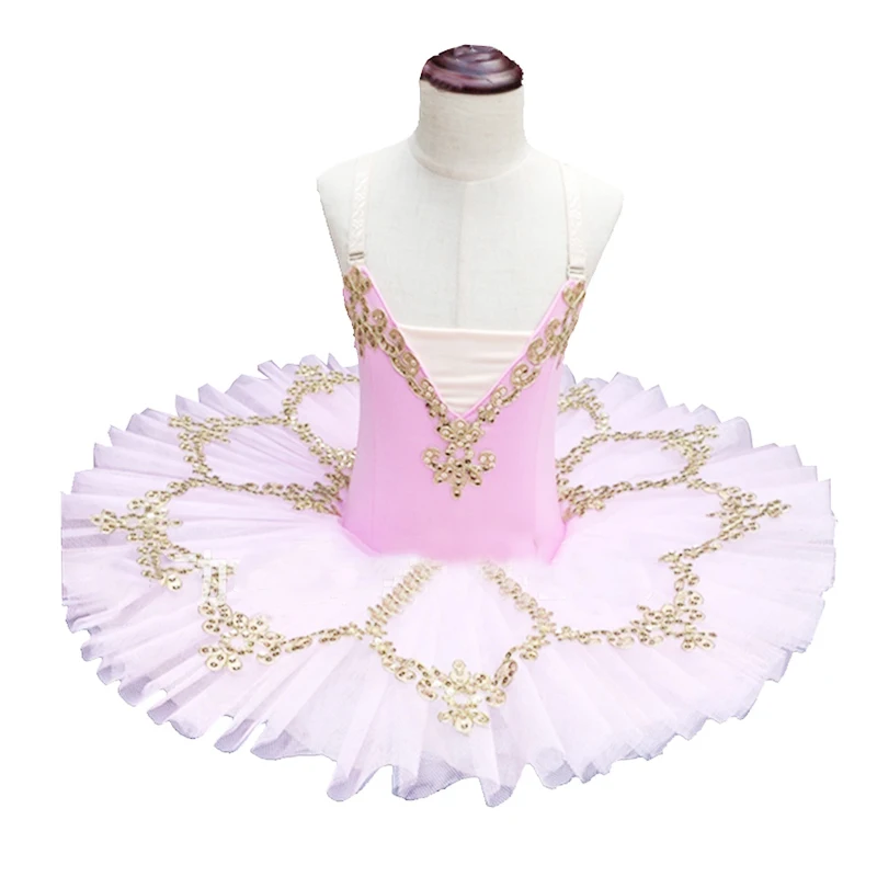 

New Children Swan Lake Dance Tutu Dancer Infant Children Girls Sequins Ballet Tutu Skirt Professional 3COLORS