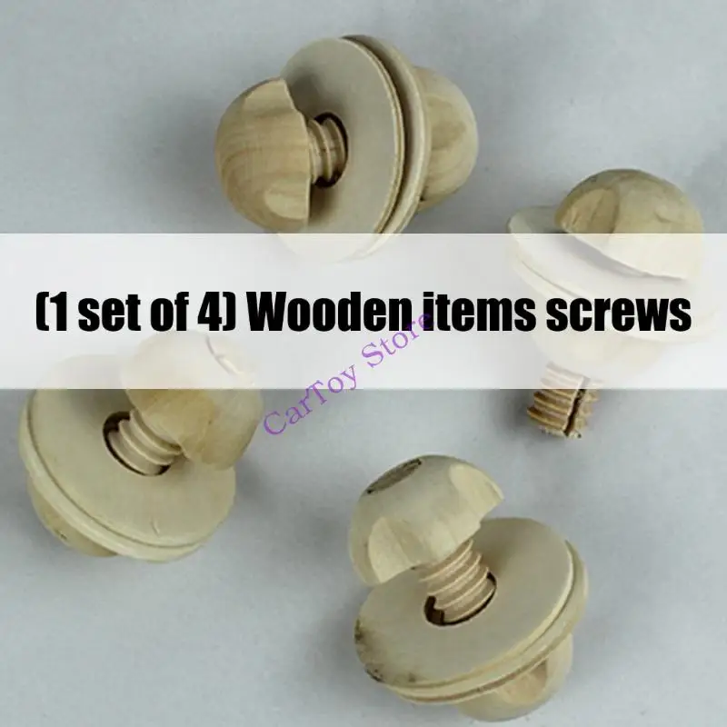 براغي خشبية طبيعية آمنة للأطفال ألعاب تعليمية ومجموعات حرفية سهلة التجميع