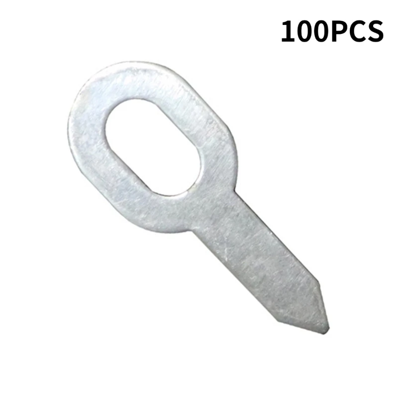 100Pcs  Coated Iron Dent Pulling Straight Washer For Spot Welding Machine Car Dent Repair Tools image 4