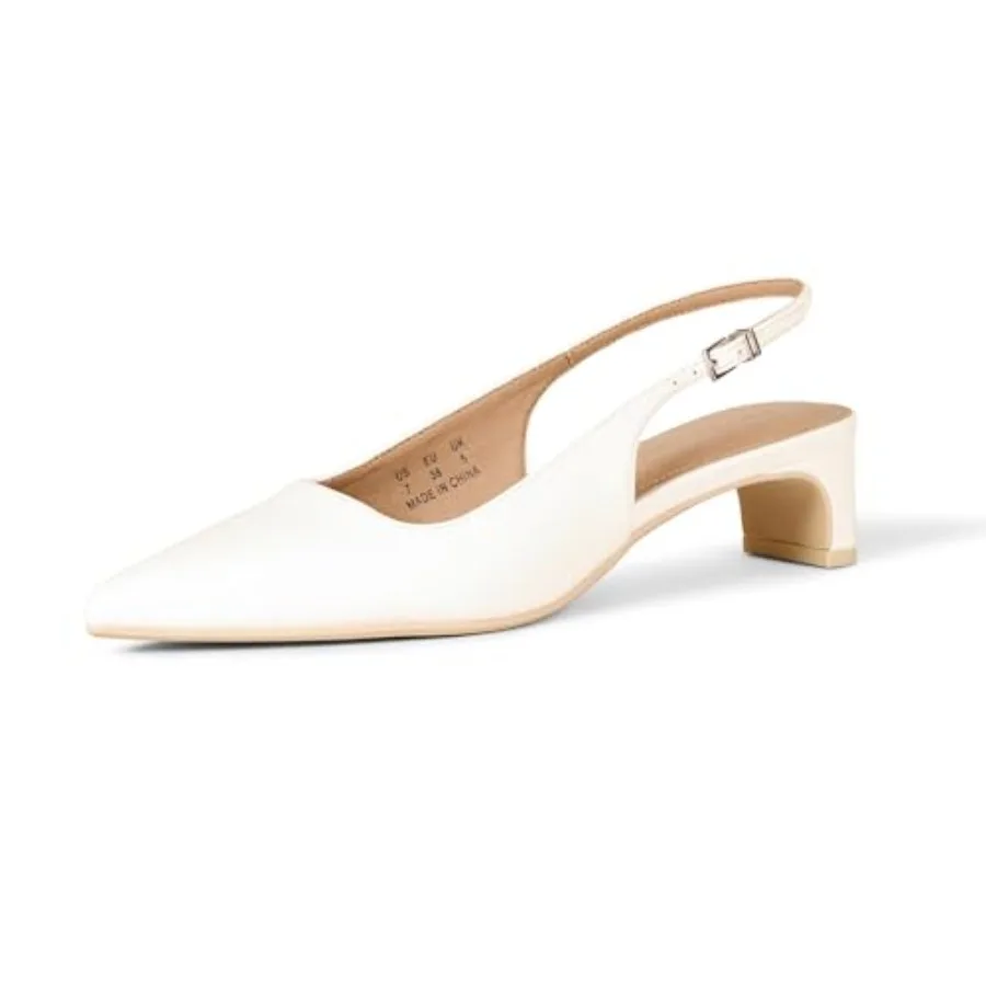 

Women's Pointed Toe Slingback Block Heel