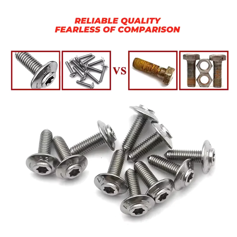 

For BMW Motorcycle Shell Stainless Steel Screws - R1200GS LC ADV R1250GS R1200RT S1000XR RR S1000R R1250 F750GS F850GS F900R
