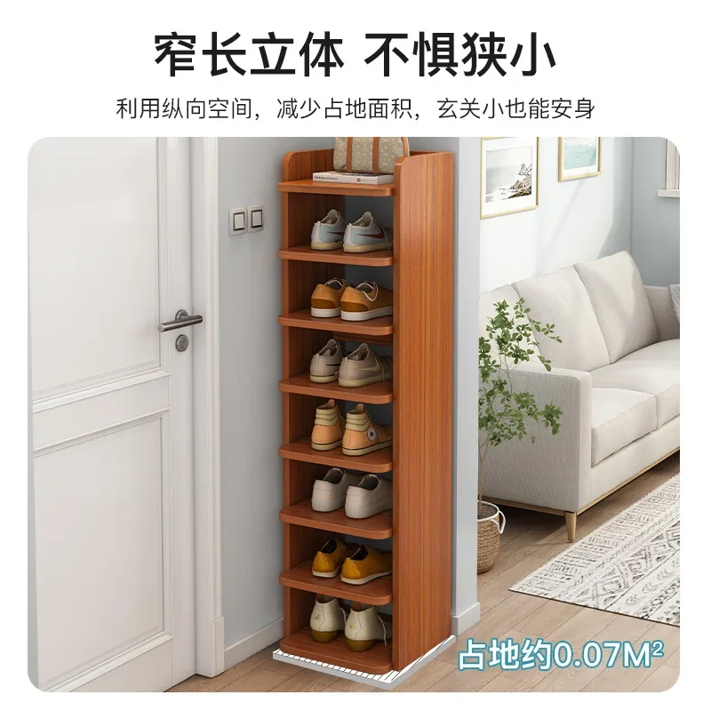 Doorway Layered Partition Solid and Stable Simple Multi-Layer Storage Fantastic Narrow and Long Three-Dimensional Shoe Rack