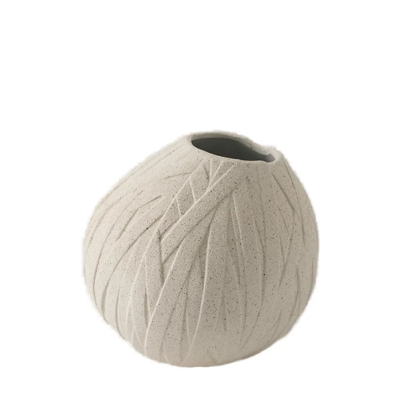 

Simple modern twist handmade ceramic vase home soft dining table flower jewelry