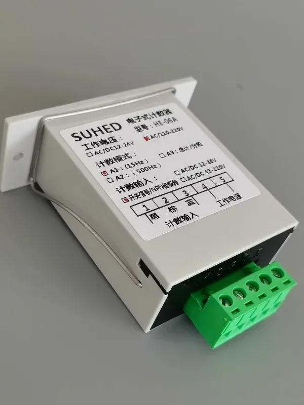 Machine equipment working timer running time recorder electronic digital display industrial automatic accumulation