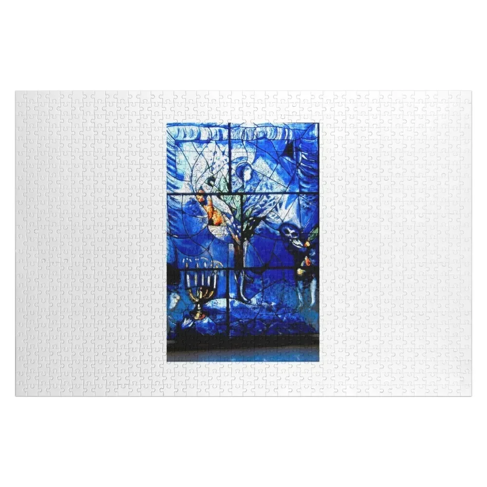 

Marc Chagall glass panel Jigsaw Puzzle Customized Gifts For Kids Wooden Boxes Puzzle