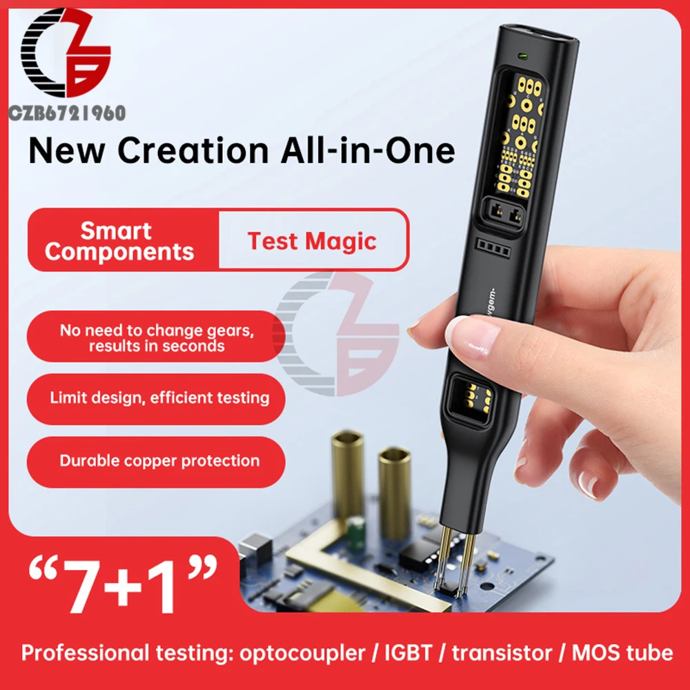 Multifunctional Optocoupler Tester Handheld Integrated Circuit Tester IC Transistor Meter Diode Triode Circuit Chips Detector