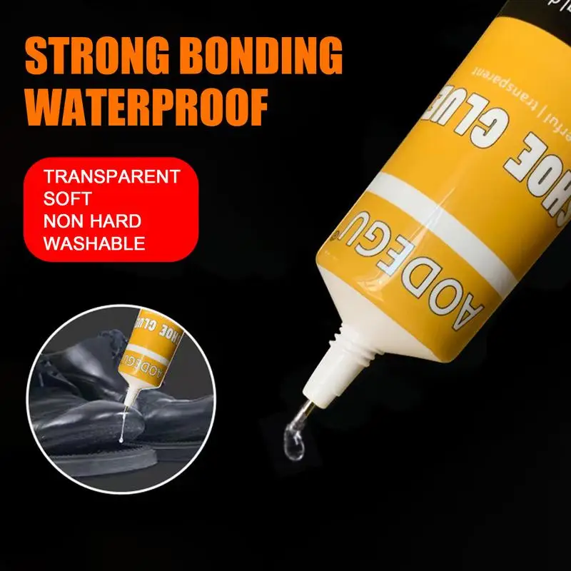 60ML Strong Shoe Glue Adhesive Worn Shoes Repairing Glue Boot Sneakers Sole Bond Adhesive Shoemaker Fix Mending Liquid Tool