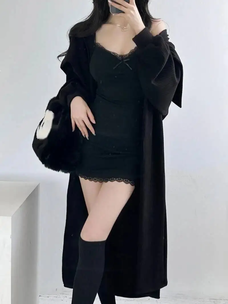 الرغبة النقية مثير فستان بحزام ضيق أنيق المرأة أسفل الدانتيل زهرة التخسيس الخصر فستان قصير الحلو النساء بلايز 2K80