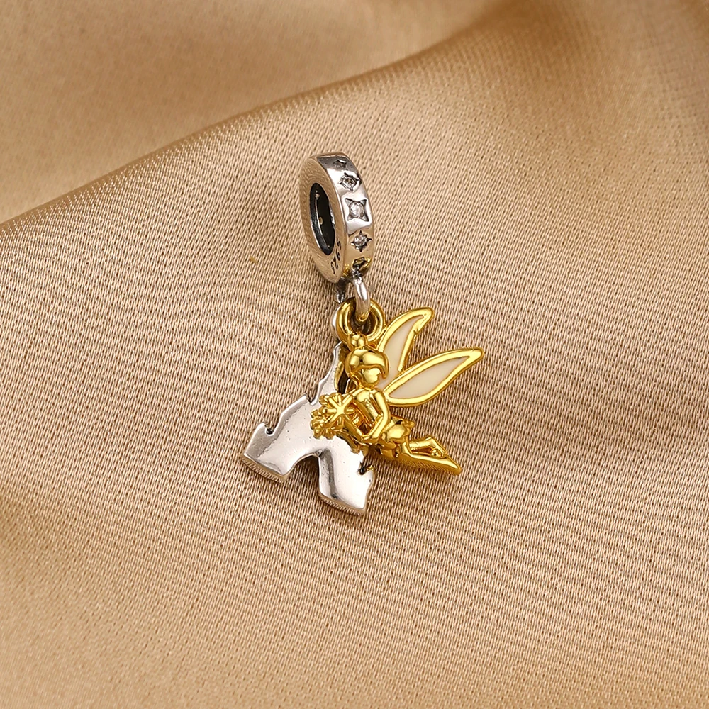 Butterfly Charm Apple Key Moon Castle 925 Silver Pendant Fit Original Plate Bracelet DIY Women's Jewelry Fashion Accessories view 4