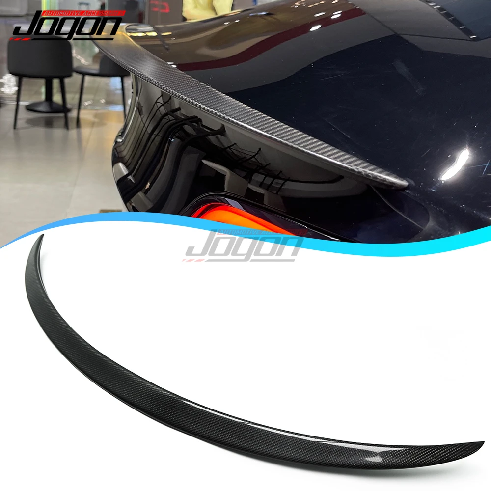 

Real Carbon Fiber Exterior Rear Trunk Wing Spoiler Trim Cover for Tesla Model 3 Model Y 2017 2018 2019 2020 2021 2022
