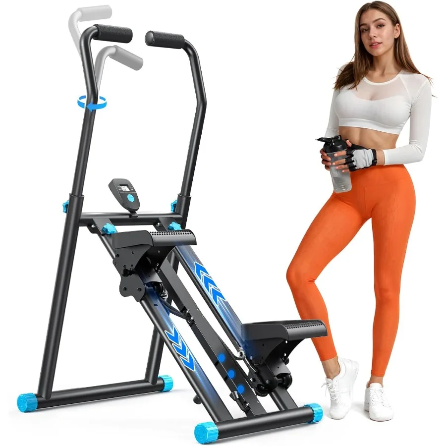 Escalera paso a paso para ejercicio de gimnasio en casa, nueva versión de máquina escaladora vertical para entrenamiento de cuerpo completo, ejercicio cardiovascular plegable compacto