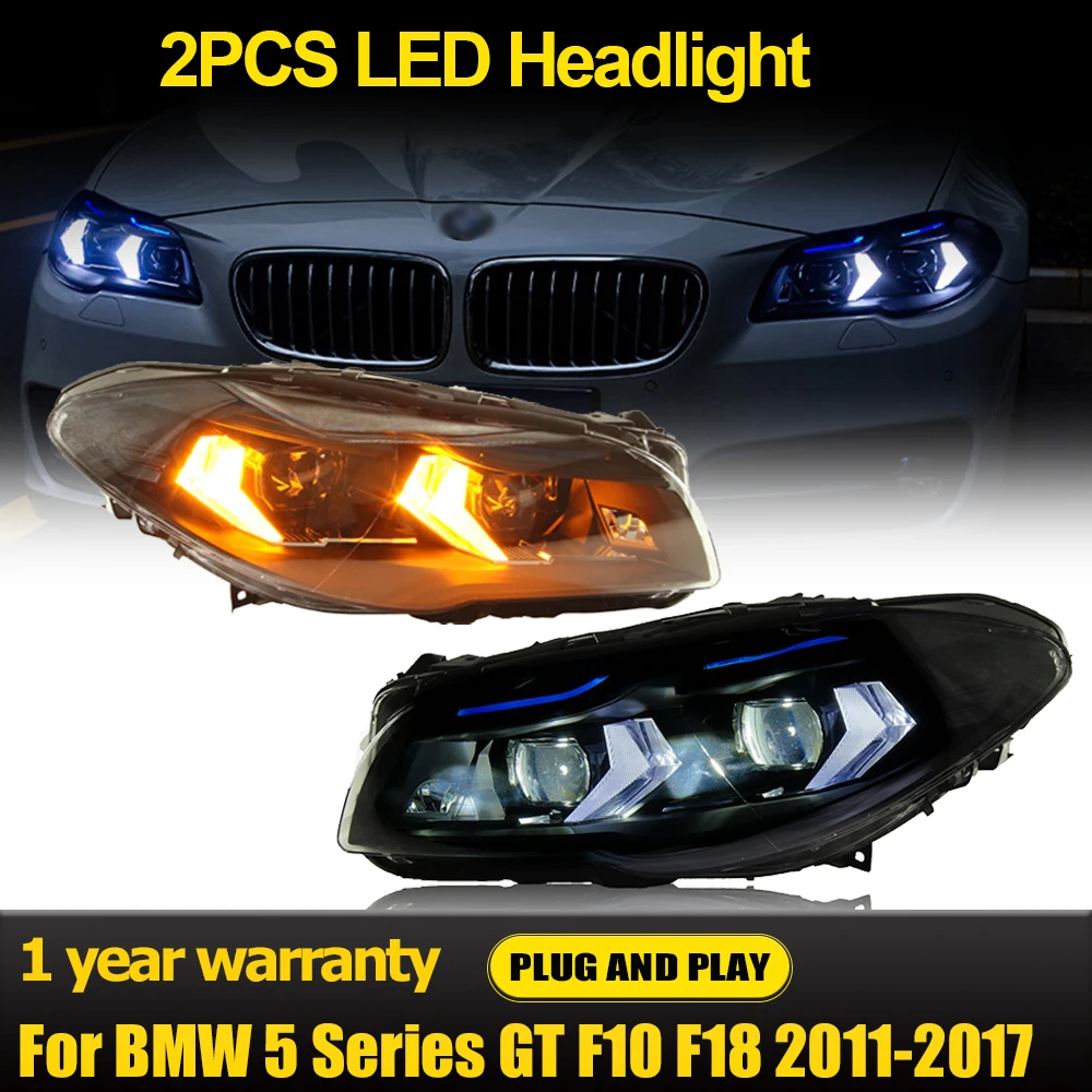 

Car Front Light Auto Lighting Systems LED Headlights For BMW 5 Series F10 F18 Headlight 2011-2017 Head Lamp Bmw Accessories