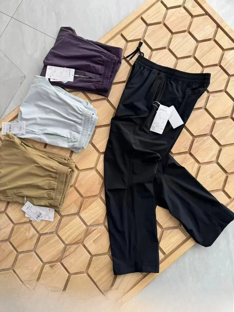 Outdoor Softshell Men's Casual Pants Spring Summer New Arrival Quick Dry Straight Leg Elastic Waistband Breathable Nylon Spandex