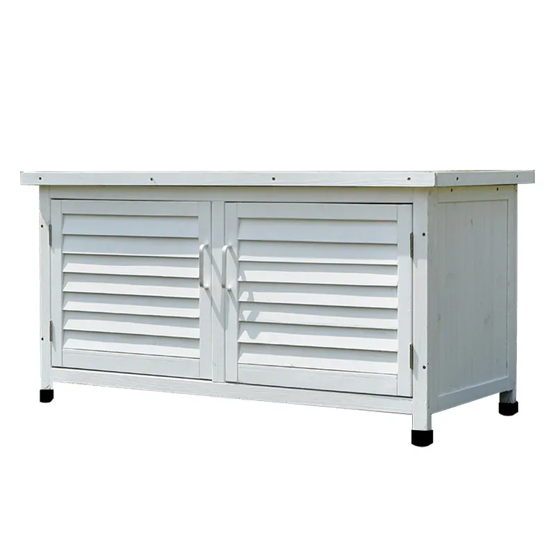 Outdoor storage cabinets, balconies, rainproof, rotten solid wood low cabinets, gardens, outdoor foyers, courtyards, shoe