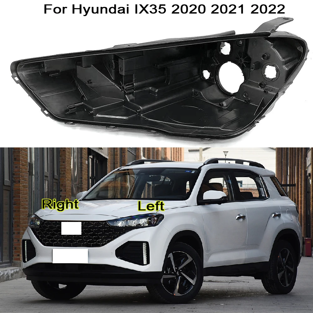 

Front Headlight Base Cover For Hyundai IX35 2020 2021 2022 Head Light Back Lid Head Lamp Back House Headlamp Rear Shell