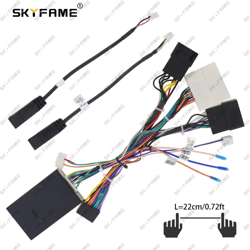 SKYFAME 16Pin محول أسلاك السيارة مع Canbus صندوق فك ل Soueast DX7 DN-RZ-04