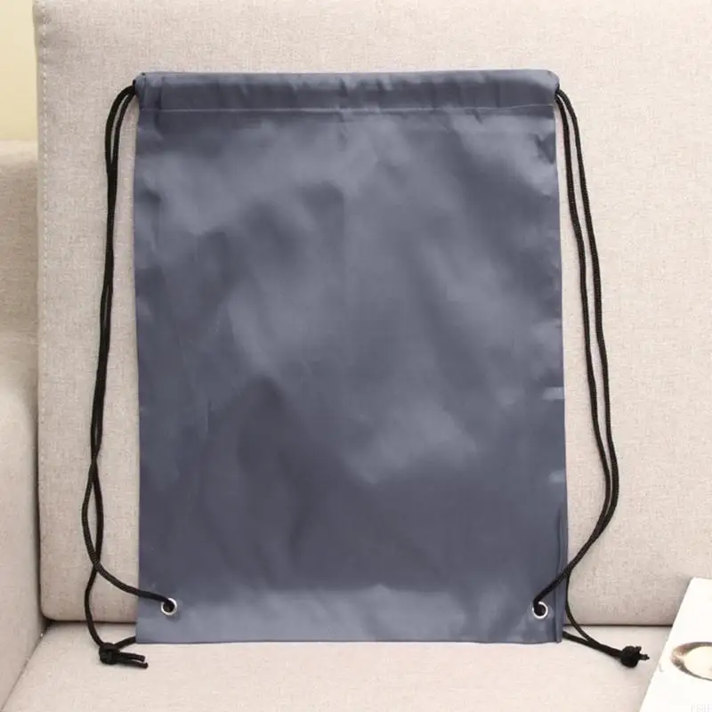 

F68F Waterproof Drawstring Sports Bag Adjustable Strap Light Weight Oxfordcloth Drawstring Backpack For Hiking Climbing