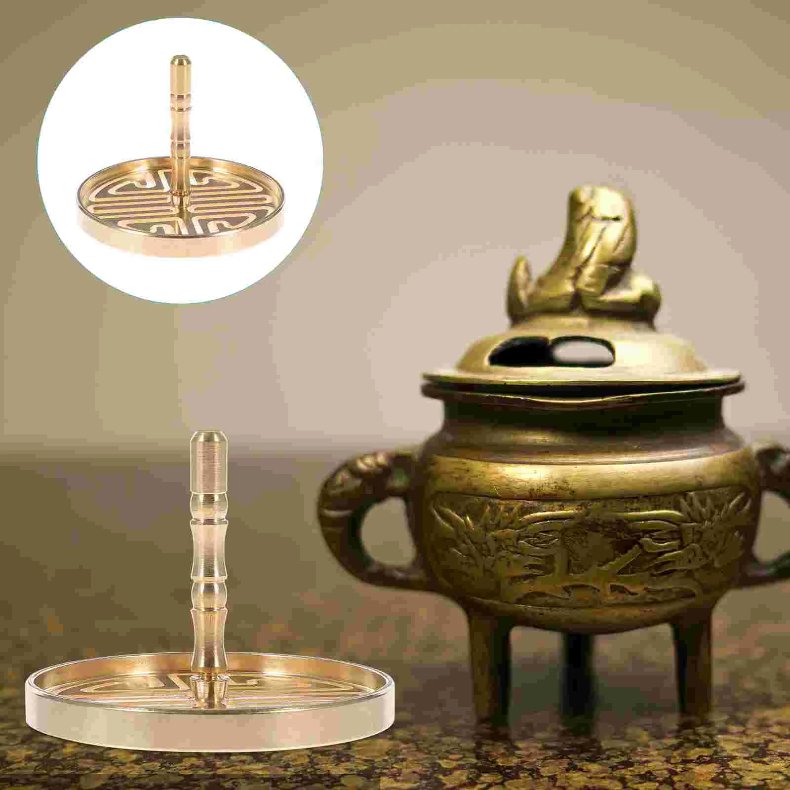 Cone Incense Mold Ash Pressure Holder Pressing Tool Aromatherapy Copper Censer Supply